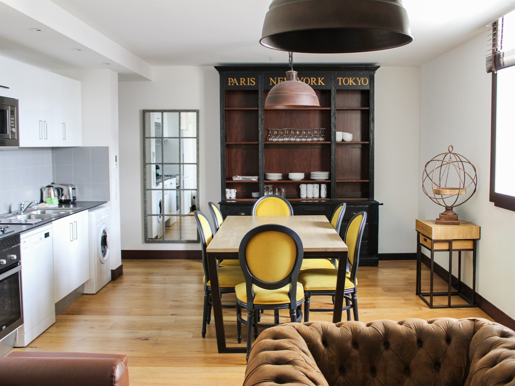 Cuisine et salle à manger d'un appartement de la Résidence