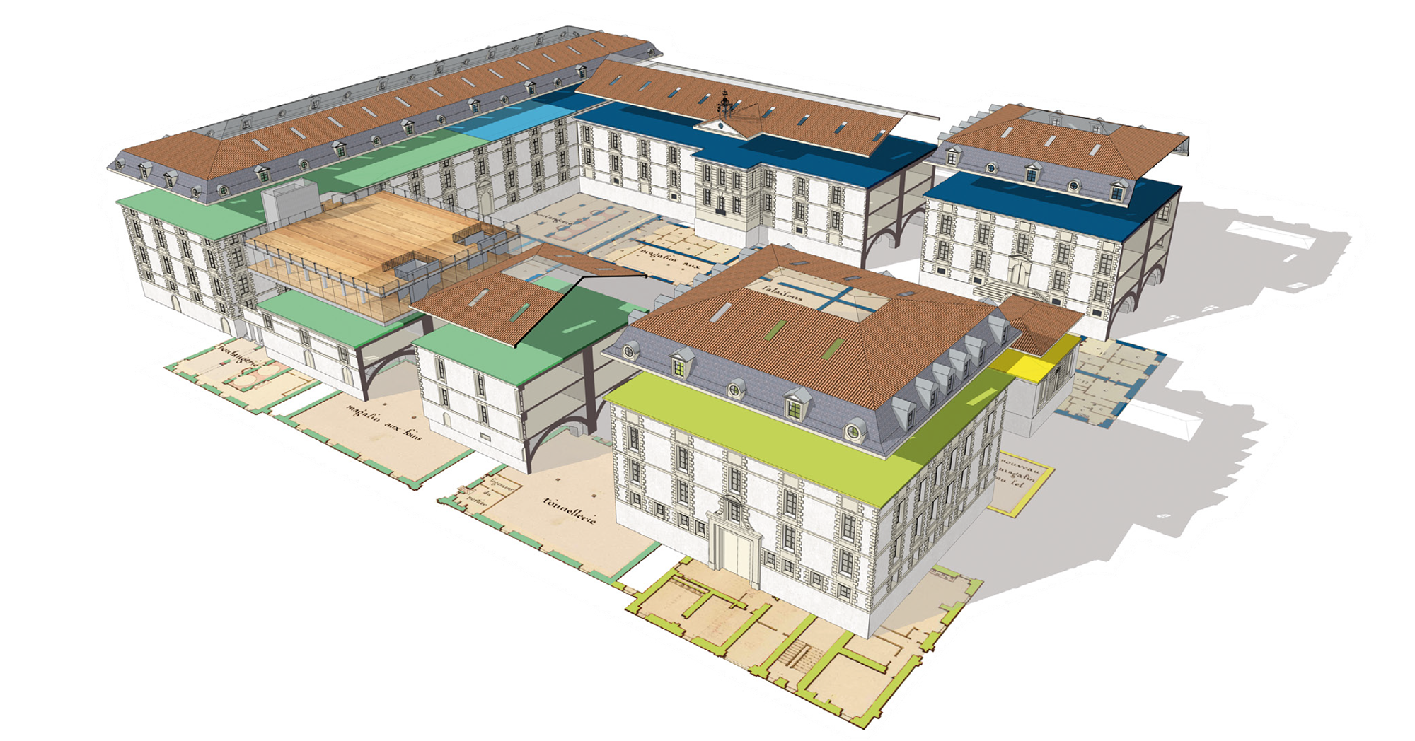 Plan 3D du Magasin aux Vivres