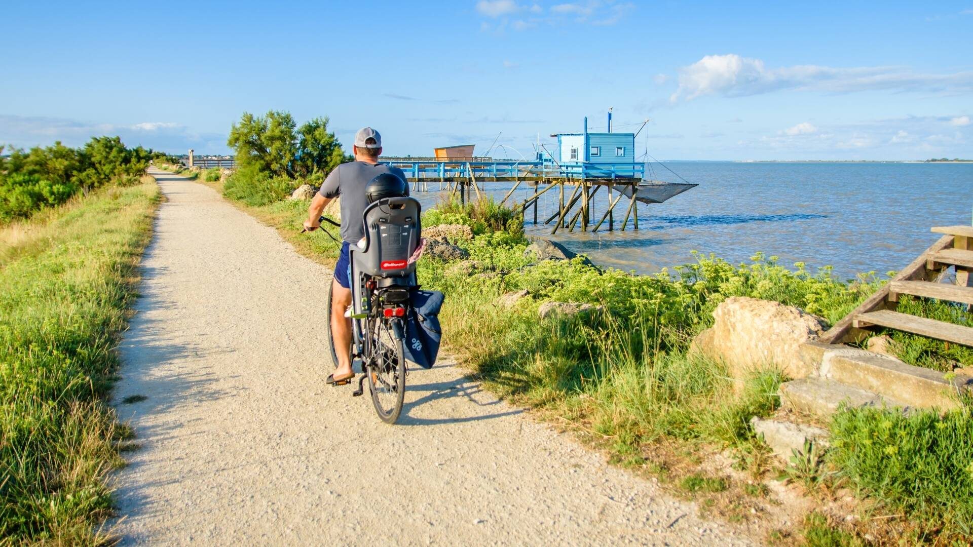 Les pistes cyclables de la Vélodyssée le long de l'Atlantique